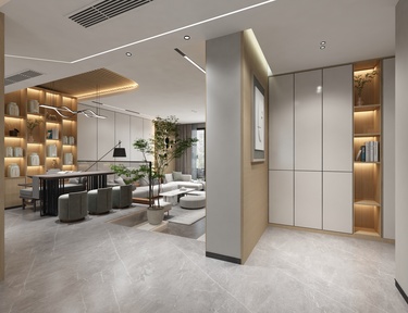 210平现代简约玄关