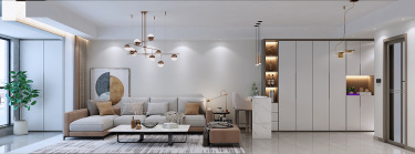 87平现代简约客厅