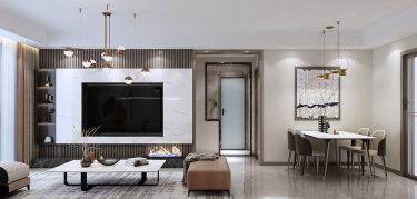 87平现代简约客厅