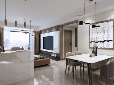 87平现代简约餐厅