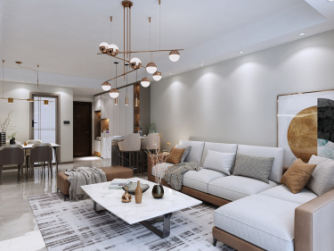 87平现代简约客厅