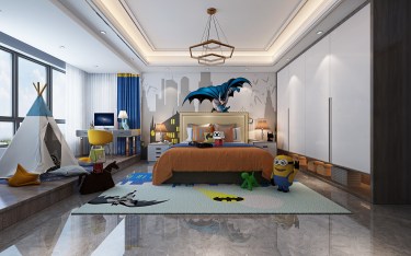 300平现代简约儿童房
