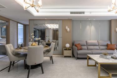 140平4室现代简约客厅