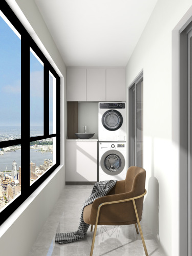 103平3室现代简约阳台