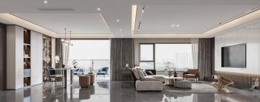 240平现代简约书房