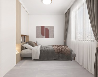 90平现代简约儿童房