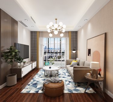 88平原木风客厅