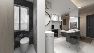 45平现代简约卫生间