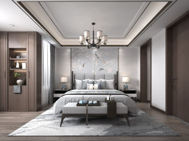 158平雅致新中卧室