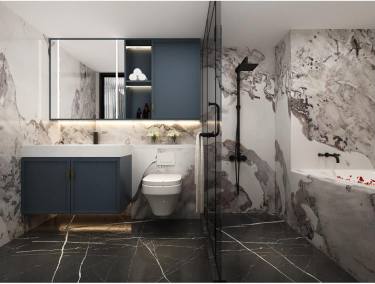 68平现代简约卫生间