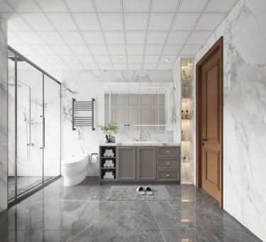 200平原木风卫生间