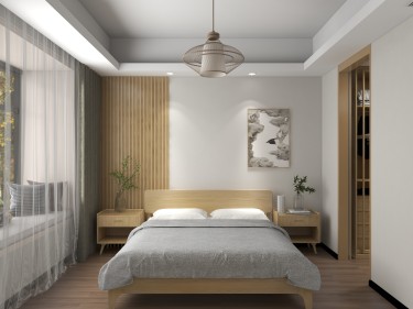 137平禅意日式卧室