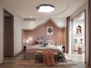 200平现代简约儿童房