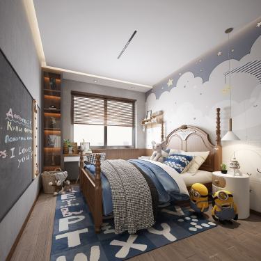 126平现代简约儿童房