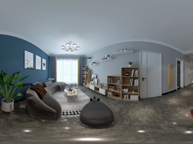 75平万和国际现代风格-极简小宅