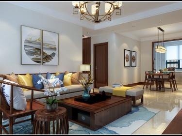 125平沿湖城新中式风格