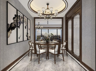 117平3室雅致新中餐厅