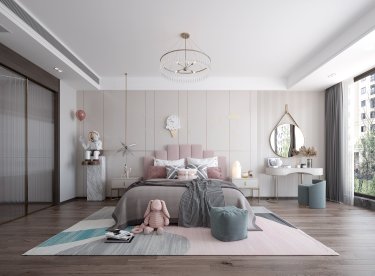 400平现代简约儿童房