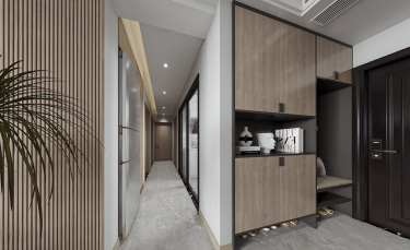 93平3室现代简约走廊