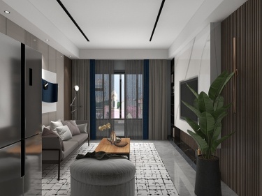 77平金桥花园现代风格