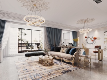 200平汇鸿景云法式风格