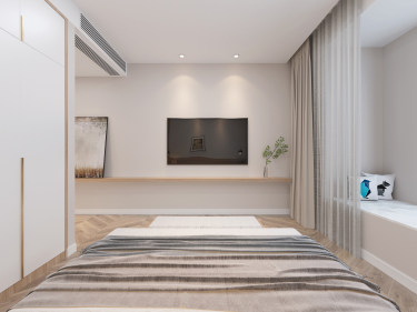 135平禅意日式卧室