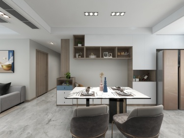 125平颐和江山现代风格-质感的绽放