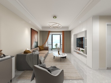 109平金科世界城现代风格-简洁清爽的家