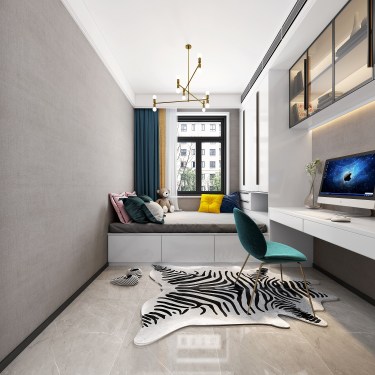 150平现代简约书房