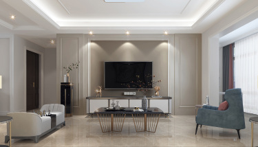 140平原木风客厅