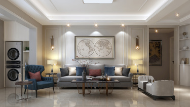 140平原木风客厅