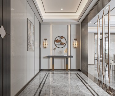 420平雅致新中玄关