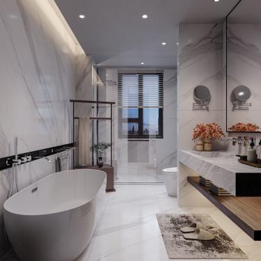 180平雅致新中卧室