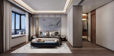 180平雅致新中卧室