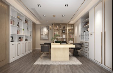 307平现代简约书房