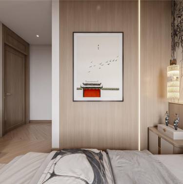 131平雅致新中卧室