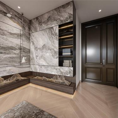 131平雅致新中客厅