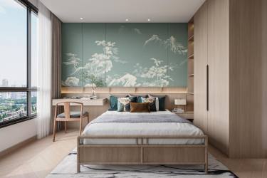 131平雅致新中卧室