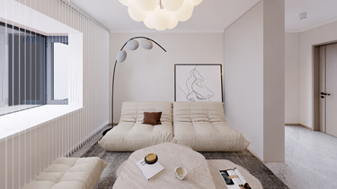 116平原木风客厅