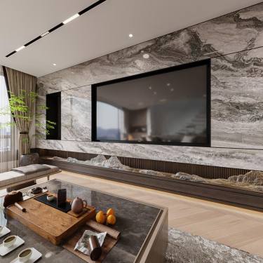 131平雅致新中客厅