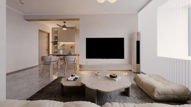 116平原木风客厅