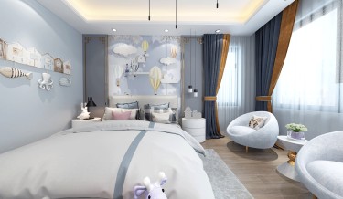 400平雅致新中儿童房