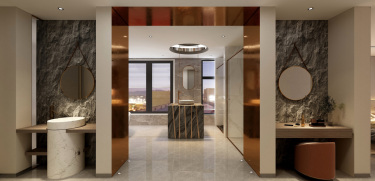 400平5室现代简约卧室