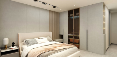 400平5室现代简约客厅