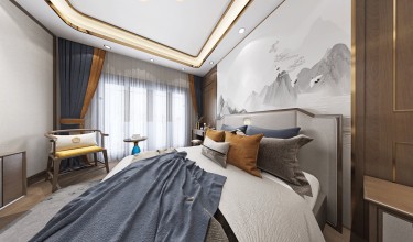 400平雅致新中老人房