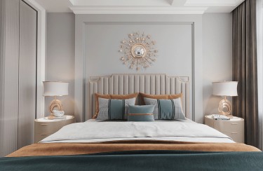 350平原木风卧室