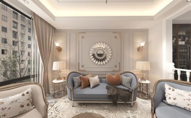 350平原木风客厅