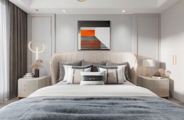 350平原木风卧室