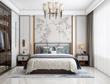 160平雅致新中卧室