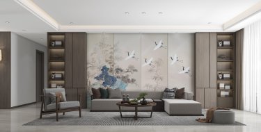 160平雅致新中客厅
